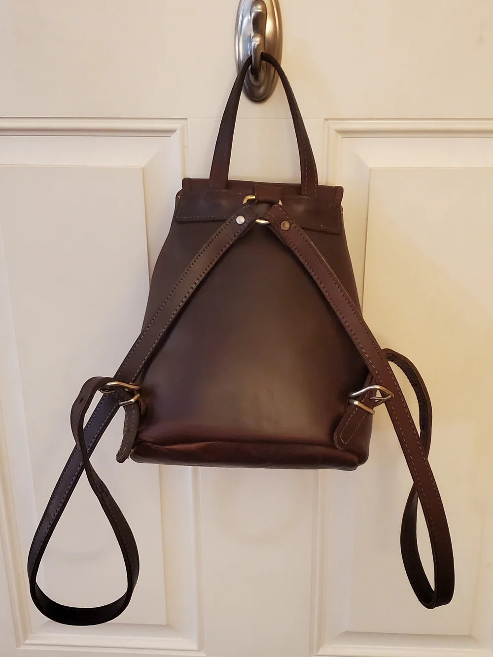 Vintage Leather Mini Backpack purse (like Roots) 90s witchy Whimsigoth y2k Biker